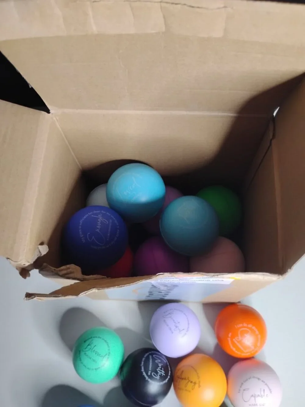 24 Pcs Christian Motivational Bible Verse Colorful Stress Balls Bulk